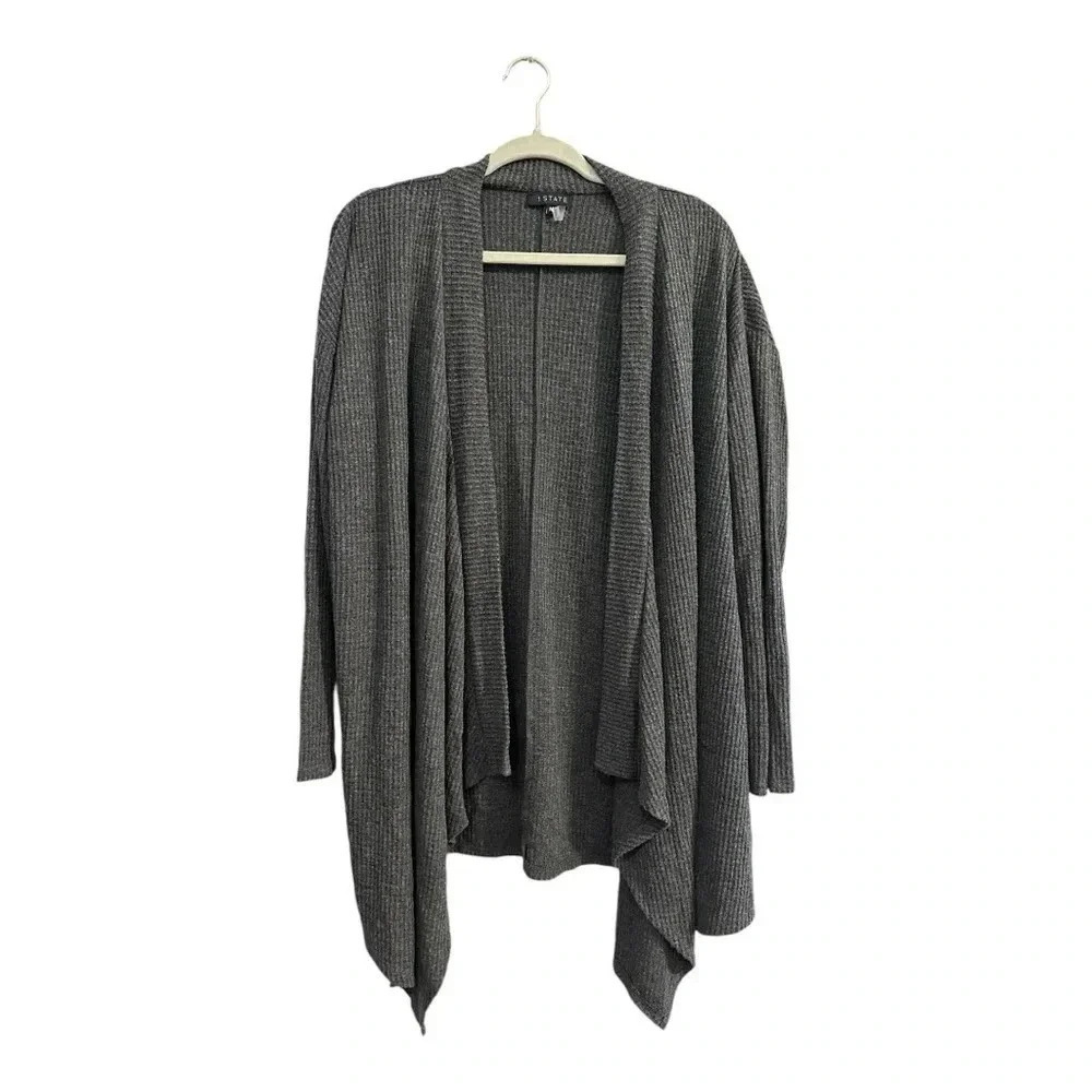 1. State Grey Gray Knit Long Sleeve Cardigan // Size M